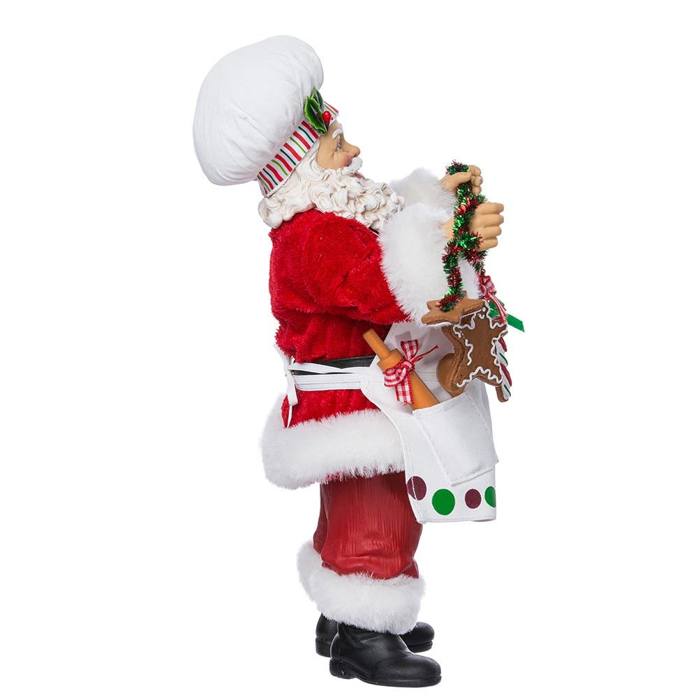 Kurt Adler 12-Inch Fabriché Christmas Chef Santa
